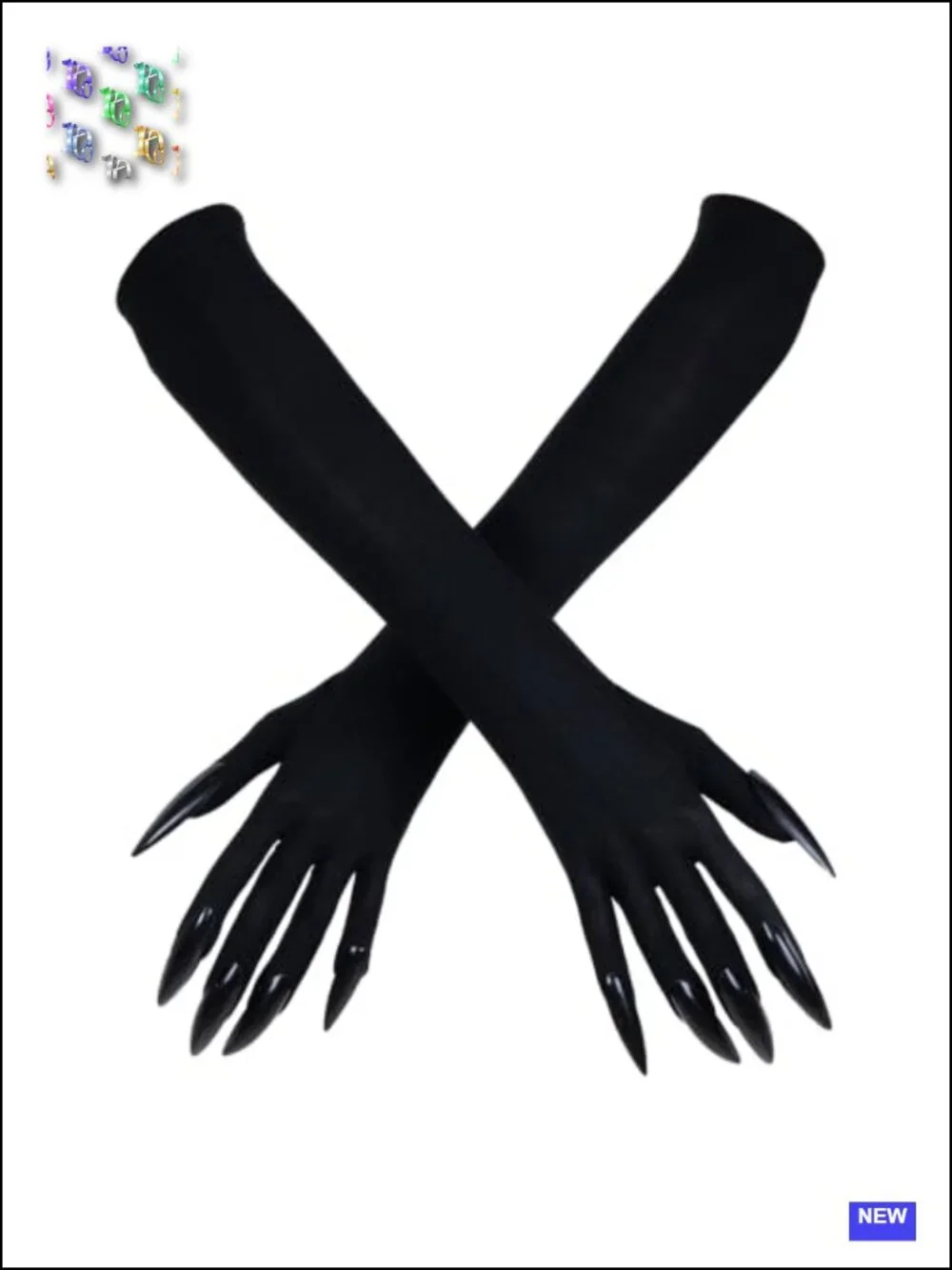 Halloween Claw Gloves Scary Long Nails Costume Accessory Women Party